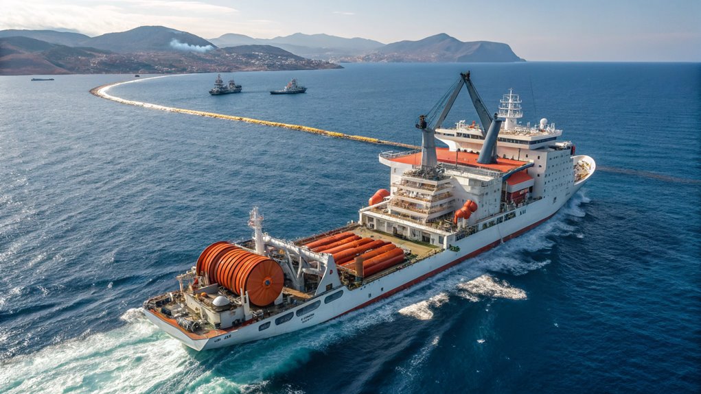 sicily sardinia connection installation starts